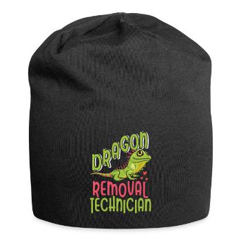 Iguana lustiger Spruch - Jersey-Beanie - Schwarz - Vorne