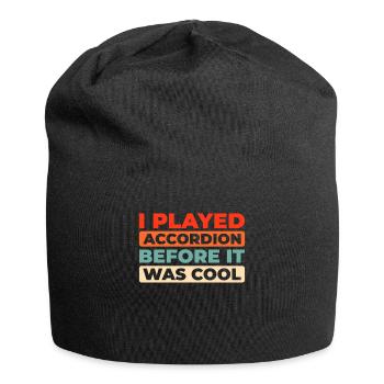 Akkordeon - Jersey-Beanie - Schwarz - Vorne