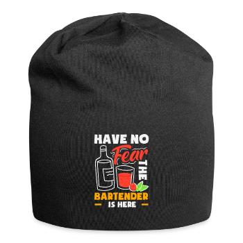 Lustiger Barkeeper Spruch Barkeeper Geschenk - Jersey-Beanie - Schwarz - Vorne