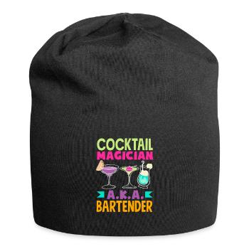 Lustiger Barkeeper Spruch Barkeeper Geschenk - Jersey-Beanie - Schwarz - Vorne