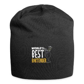 Funny Bartender Saying Bartender Gift - Jersey Beanie - black - Front