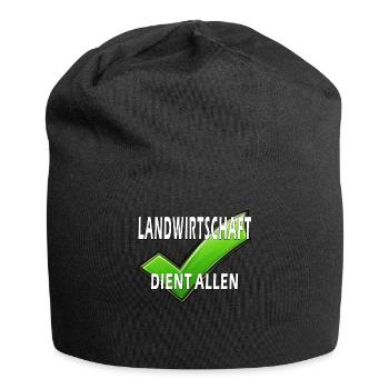 AGRICULTURE SERVES EVERYONE - Jersey Beanie - black - Front