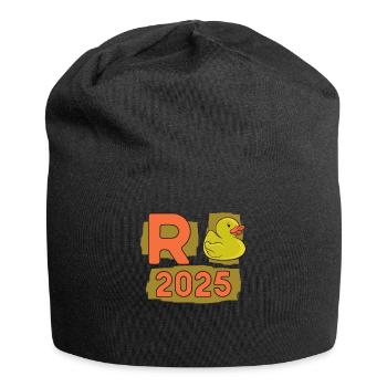 Canard Pension 2025 Pension Retraite Grand-père Mamie Retraité - Bonnet en jersey - noir - Devant