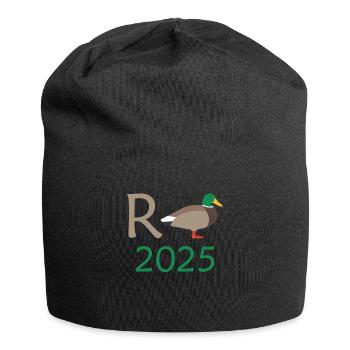 Ente Rente 2025 Pension Ruhestand Opa Oma Rentner - Jersey-Beanie - Schwarz - Vorne
