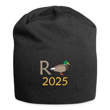 Ente Rente 2025 Pension Ruhestand Opa Oma Rentner - Jersey-Beanie - Schwarz - Vorne