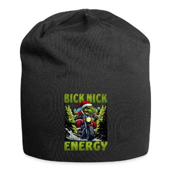 Big Nick Energy Funny Santa Claus Christmas - Jersey Beanie - black - Front