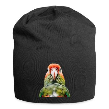 Sittiche - Jersey-Beanie - Schwarz - Vorne
