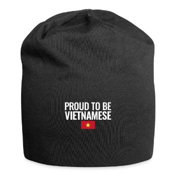 Proud To Be Vietnamese Vietnam Flag - Jersey Beanie - black - Front