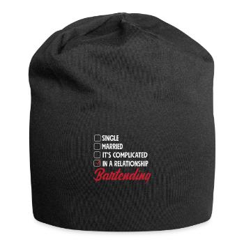 Lustiger Barkeeper Spruch Barkeeper Geschenk - Jersey-Beanie - Schwarz - Vorne
