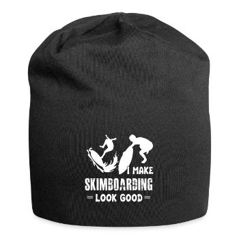 I Make Skimboarding Look Good - Jersey Beanie - black - Front