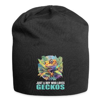 Geckos Gecko - Jersey Beanie - black - Front