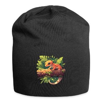 Geckos Geckos - Bonnet en jersey - noir - Devant