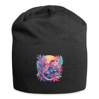 Geckos Geckos - Bonnet en jersey - noir - Devant