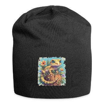Geckos Geckos - Bonnet en jersey - noir - Devant