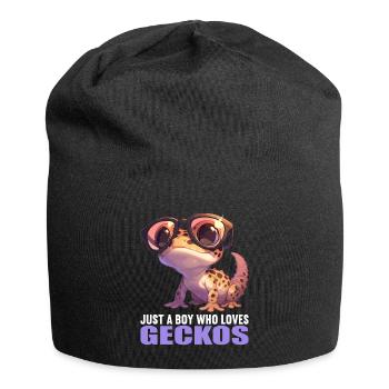 Geckos Gecko - Jersey Beanie - black - Front