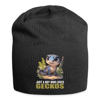 Geckos Gecko - Jersey Beanie - black - Front