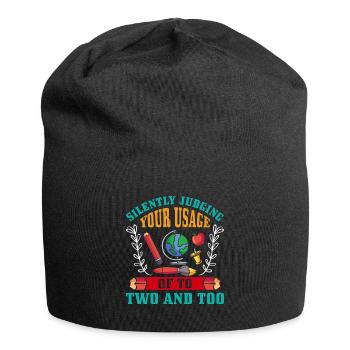 Funny English School Teacher - Jersey-Beanie - Schwarz - Vorne