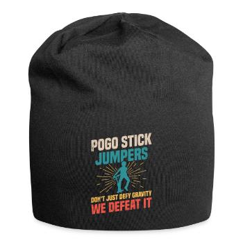 Pogo-stick-jumper Trotzen Nicht Nur Der - Jersey-Beanie - Schwarz - Vorne