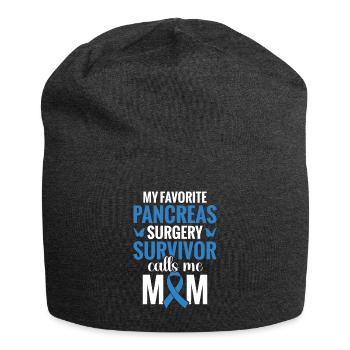 My favorite survivor of one - Jersey Beanie - charcoal grey - Front