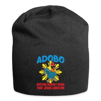Adobo, Ein Weiterer Grund, Warum Ich Weiß, Dass - Jersey-Beanie - Schwarz - Vorne