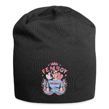 Femboy Pride Design –Gender Ladyboy Genderfluid - Jersey Beanie - black - Front