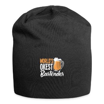 Funny Bartender Saying Bartender Gift - Jersey Beanie - black - Front