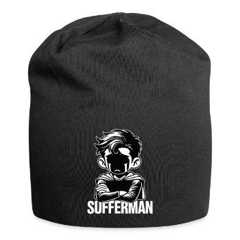 Sufferman Funny Superhero Parody - Jersey Beanie - black - Front