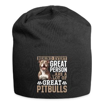 Propriétaire de chien Pitbull Terrier - Bonnet en jersey - noir - Devant