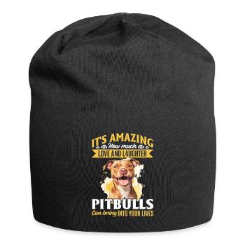 Propriétaire de chien Pitbull Terrier - Bonnet en jersey - noir - Devant