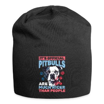 Propriétaire de chien Pitbull Terrier - Bonnet en jersey - noir - Devant