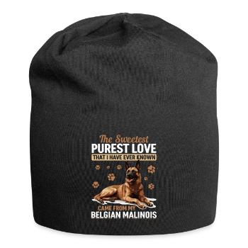 Belgian Malinois Lover Dog Owner - Jersey Beanie - black - Front
