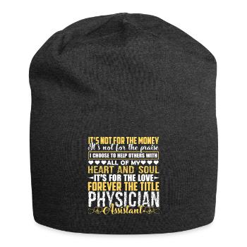Forever Title Physician Assistant - Jersey Beanie - charcoal grey - Front