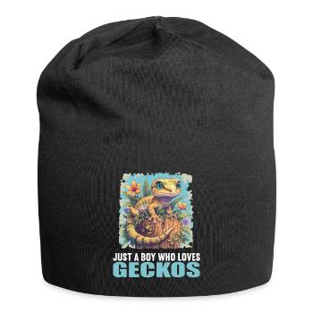 Geckos Gecko - Jersey Beanie - black - Front