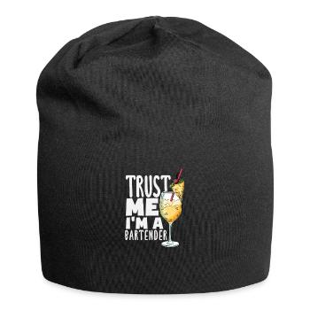 Lustiger Barkeeper Spruch Barkeeper Geschenk - Jersey-Beanie - Schwarz - Vorne