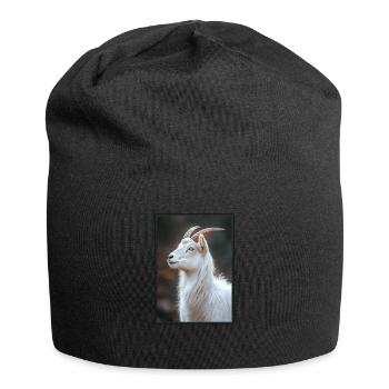 Ziegen Ziege - Jersey-Beanie - Schwarz - Vorne