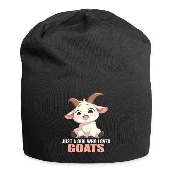 Ziegen Ziege - Jersey-Beanie - Schwarz - Vorne