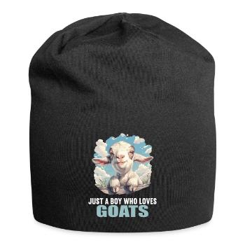 Ziegen Ziege - Jersey-Beanie - Schwarz - Vorne