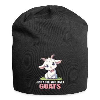 Chèvres chèvre - Bonnet en jersey - noir - Devant