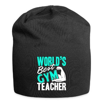 Gym Teacher Best Gym Teacher - Jersey Beanie - black - Front