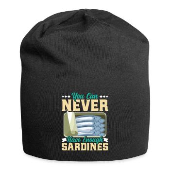 Sardines, Fishing, Fish - Jersey Beanie - black - Front