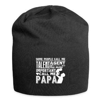 Talent Agent Talent Agent Papa - Jersey Beanie - black - Front