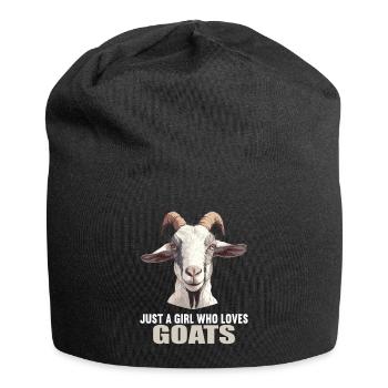 Ziegen Ziege - Jersey-Beanie - Schwarz - Vorne