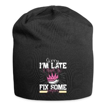 Lash Tech - Jersey-Beanie - Schwarz - Vorne