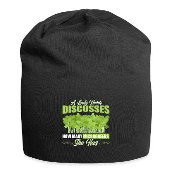 Micro-pousses Micro-pousses - Bonnet en jersey - noir - Devant