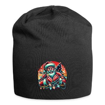Électrocution de Noël Sombre et humoristique - Bonnet en jersey - noir - Devant