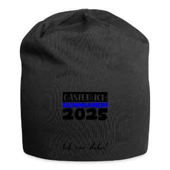 Communion 2025 Guest Book Gift Girls Boys - Jersey Beanie - black - Front