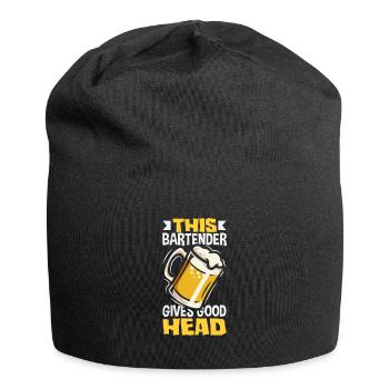 Funny Bartender Saying Bartender Gift - Jersey Beanie - black - Front