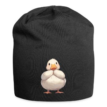 Gänse Gans - Jersey-Beanie - Schwarz - Vorne