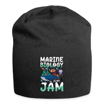 Marine Biology Is My Jam - Jersey-Beanie - Schwarz - Vorne