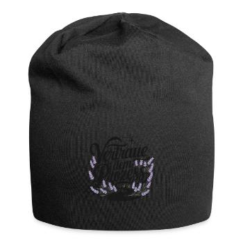 Vertraue dem Prozess für einen Optimisten - Jersey-Beanie - Schwarz - Vorne